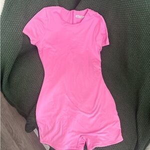 Heart & Hips Bright Pink Romper